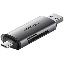 AXAGON CRE-SAC External USB 3.2 Gen1 Type-C+Type-A 2-slot SD/ microSD