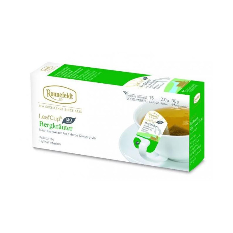 LeafCup® Žolelių arbata Bergkrauter 15 vnt.
