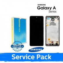 Ekranas skirtas Samsung A725 A72 su rėmeliu / Awesome Violet / (Service Pack) +INCLUDING BATTERY