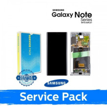 Screen for Samsung N975 Note 10 Plus with frame / Aura Glow / (Service Pack)