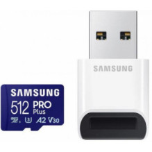 Atminties kortelė „Samsung PRO Plus microSD“ 512 GB su adapteriu