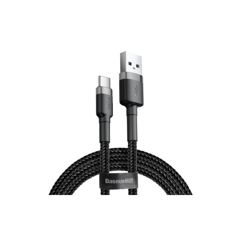 USB cable Baseus 'Cafule' black / gray 'Type-C' 200cm