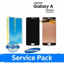 Screen for Samsung A320 2017 A3 black (Service Pack)
