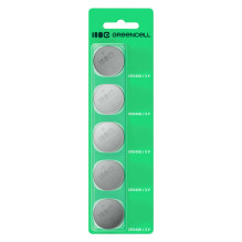 Greencell Blister 5x lithium battery CR2430 3V 290mAh button cell for key fob, watch, remote, scale