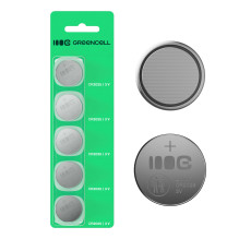 5x lithium battery CR2025 CR 2025 3V 160mAh Greencell button cell Blister