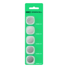 5x lithium battery CR1620 CR 1620 3V 70mAh Greencell button cell Blister