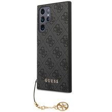 Guess 4G Charms Collection dėklas, skirtas Samsung Galaxy S24 Ultra - juodas