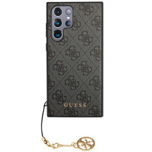 Guess 4G Charms Collection dėklas, skirtas Samsung Galaxy S24 Ultra - juodas