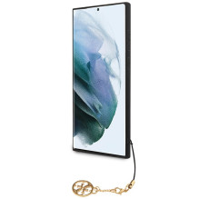 Guess 4G Charms Collection dėklas, skirtas Samsung Galaxy S24 Ultra - juodas