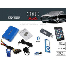 Cyfrowa zmieniarka Dension Bluetooth,USB,iPod,iPhone,AUX - Audi A2,A3,A4,A6,A8 Concert II,Chorus II, RNS-E