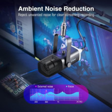 „Fifine AmpliGame AM8 RGB“, juodas „Fifine AmpliGame AM8 RGB“, juodas