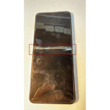 Ekranas skirtas Samsung F731 Z Flip 5 5G su rėmeliu / Lavender / (7 / 10 naudotas) (defektuotas 7)