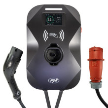 PNI KW22 32A uzlādes stacija, 22KW, elektriskajām automašīnām, 85V - 415V, trīsfāzu, 7-pin Type 2 ka