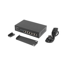 Lanberg Switch PoE+ Rack 10" / 19" RSFE-4P-2FE-60 Lanberg Switch PoE+ Rack 10" / 19" RSFE-4P-2FE-60