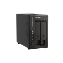 QNAP TS-253E NAS bokštas, juodas, J6412