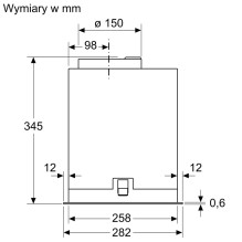 Bosch Serie 8 DLN78PC60 Built-in cooker hood Class A++ Black
