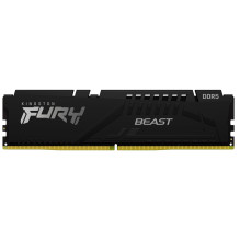 „Kingston Technology FURY Beast“ 128 GB 5600 Mt / s DDR5 CL40 DIMM (2 vnt. rinkinys), juoda „Kingston Technology FURY Beast“ 128 GB 5600 Mt / s DDR5 CL40 DIMM (2 vnt. rinkinys), juoda