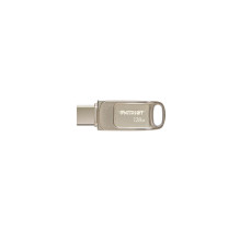 USB Atmintinė - Patriot Memory Tab T560 128GB Dual USB 120MB / s Sidabrinė