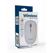 MOUSE USB OPTICAL WRL / WHITE MUSW-4B-01-W GEMBIRD