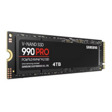 SSD, SAMSUNG, 990 PRO, 4TB, M.2, PCIe Gen4, NVMe, TLC, Rašymo greitis 6900 MB/s, Skaitymo greitis 7450 MB/s, 2,3 mm, TBW