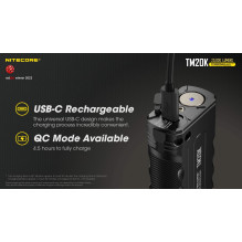 BIRŽINĖLIS TINY MONSTER SERIES / 20000 LUMENS TM20K NITECORE