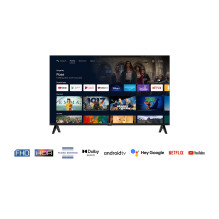 TV Set, TCL, 32&quot;, Smart / FHD, 1920x1080, Wireless LAN, Bluetooth, Android TV, Black, 32S5400AF