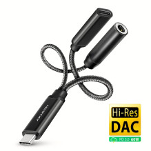 GARSO KORTELĖS ADAPTERIS USB-C / 3.5MM / HI-RES DAC ADA-HCPD AXAGON