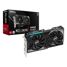 Vaizdo plokštė, ASROCK, AMD Radeon RX 9060 XT, 8 GB, GDDR6, 128 bitų, PCIE 5.0 16x, dviejų lizdų ventiliatorius, RX9060X