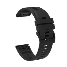 Silikoninis dirželis, skirtas „Garmin Fenix 3 / 5X / 6X / 7X Pro“ – juodas