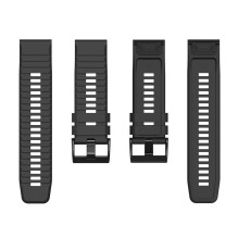Silikoninis dirželis, skirtas „Garmin Fenix 3 / 5X / 6X / 7X Pro“ – juodas