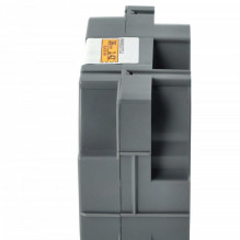 Label ribbon cassette replaces Brother TZE-B61 36mm, black on neon orange