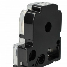Juostos kasetė pakeičia Epson LC-4TBW, 12 mm, juoda ant skaidraus