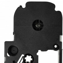 Ribbon cassette replaces Epson LC-4TBW, 12mm, black on transparent