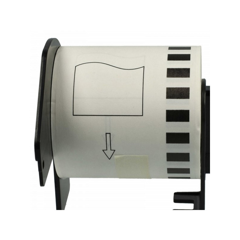 Continuous labels like Brother DK-22113, 62mmx15.24m, black on transparent