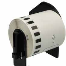 Continuous labels like Brother DK-22113, 62mmx15.24m, black on transparent