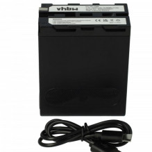 Battery for Sony like NP-F990 etc. 10400mAh, with USB-C port