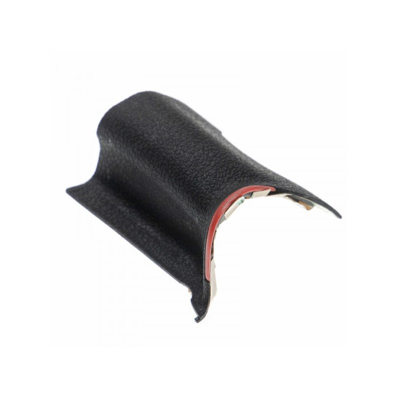 Grip rubber / cover right for Nikon D750, self-adhesive, black-red