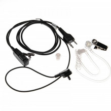 Security Headset with PTT microphone for Icom IC-F21S etc.