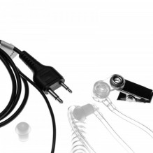 Security Headset with PTT microphone for Icom IC-F21S etc.