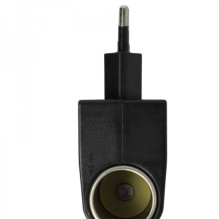Adapter from 220V power supply to 12V vehicle socket with 1A charging current