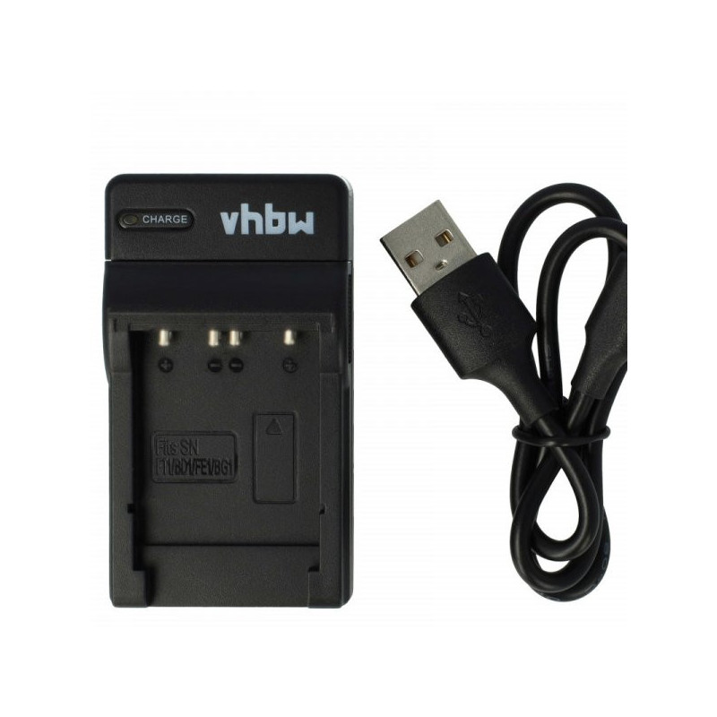 vhbw micro USB baterijų įkroviklis tinka Sony NP-FT1, BD1, FE1, BG1