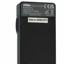 vhbw micro USB baterijų įkroviklis tinka Nikon EN-EL3, Fuji NP-150 ir kt.