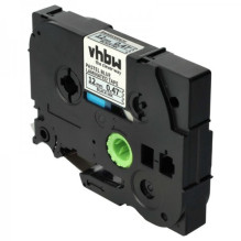 Label ribbon cassette replaces Brother Tze-MQ531, 12mm 8m, black on pastel blue