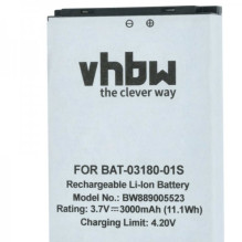 Battery suitable for Sonim XP5, replaces BAT-03180-01S ua 3000mAh, Li-Ion, 11.49Wh