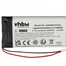 Baterija tinka Sennheiser HDE 2020-D-II 3.7V, 820mA, pakeičia 534403, H383562