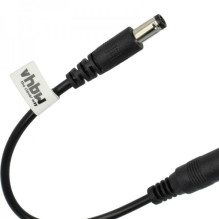 Adapter cable for musical instruments, 2.1mm DC plug to 2.5mm DC socket, 20cm