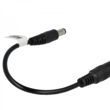 Muzikos instrumentų adapterio laidas, 2,1 mm nuolatinės srovės kištukas - 2,5 mm nuolatinės srovės lizdas, 20 cm