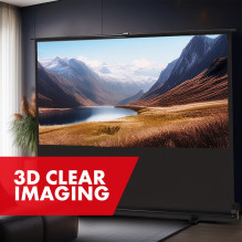 Maclean MC-213 Portable Projection Screen, Compact, Floor, 100", 16:10