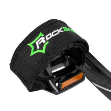 „Rockbros GZT1001BK“ dviračio pedalų dirželiai, 2 vnt. – juodi