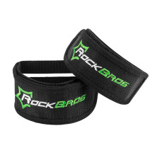 „Rockbros GZT1001BK“ dviračio pedalų dirželiai, 2 vnt. – juodi